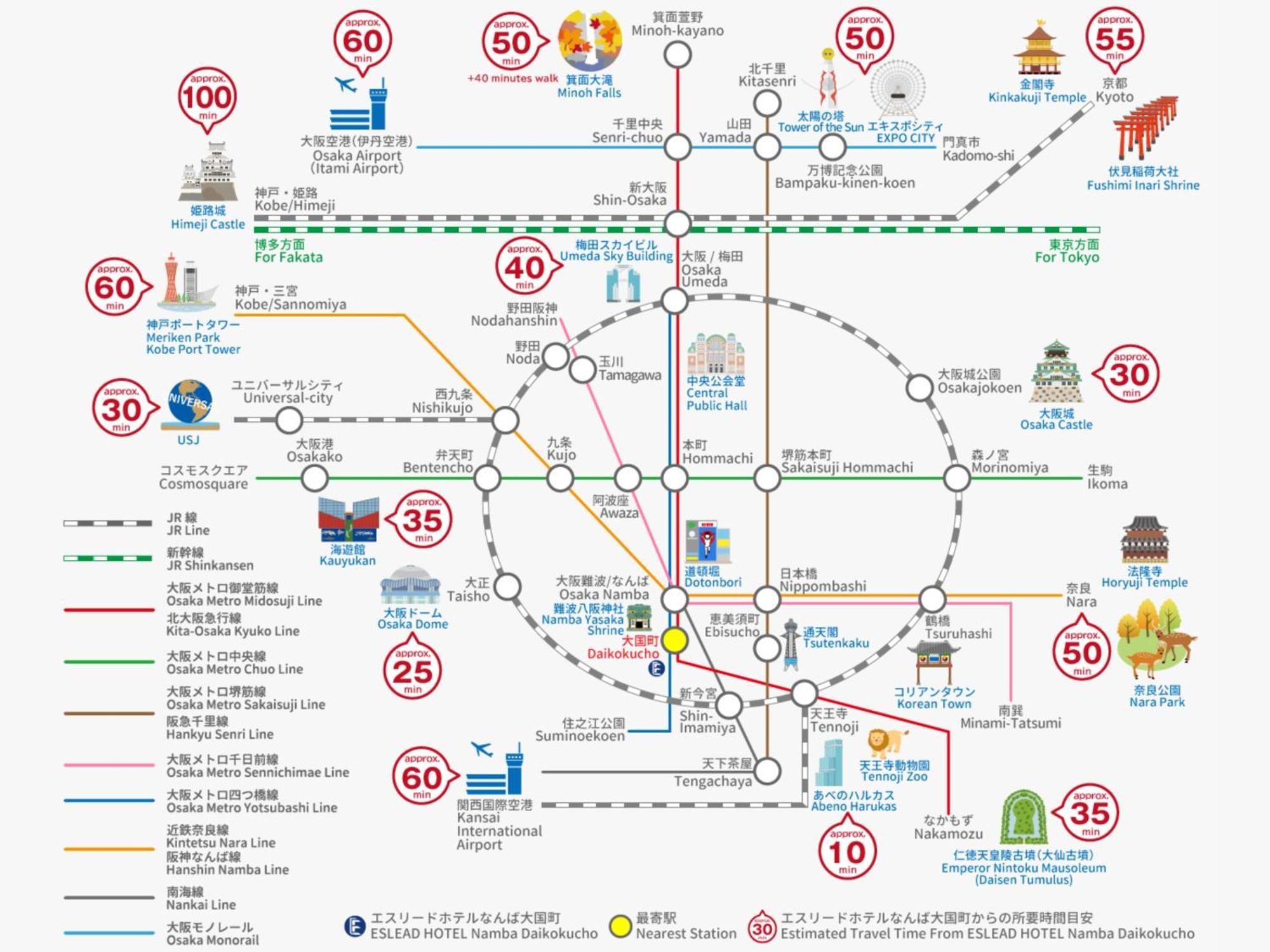 Eslead Hotel Namba Daikokucho โอซาก้า ภายนอก รูปภาพ